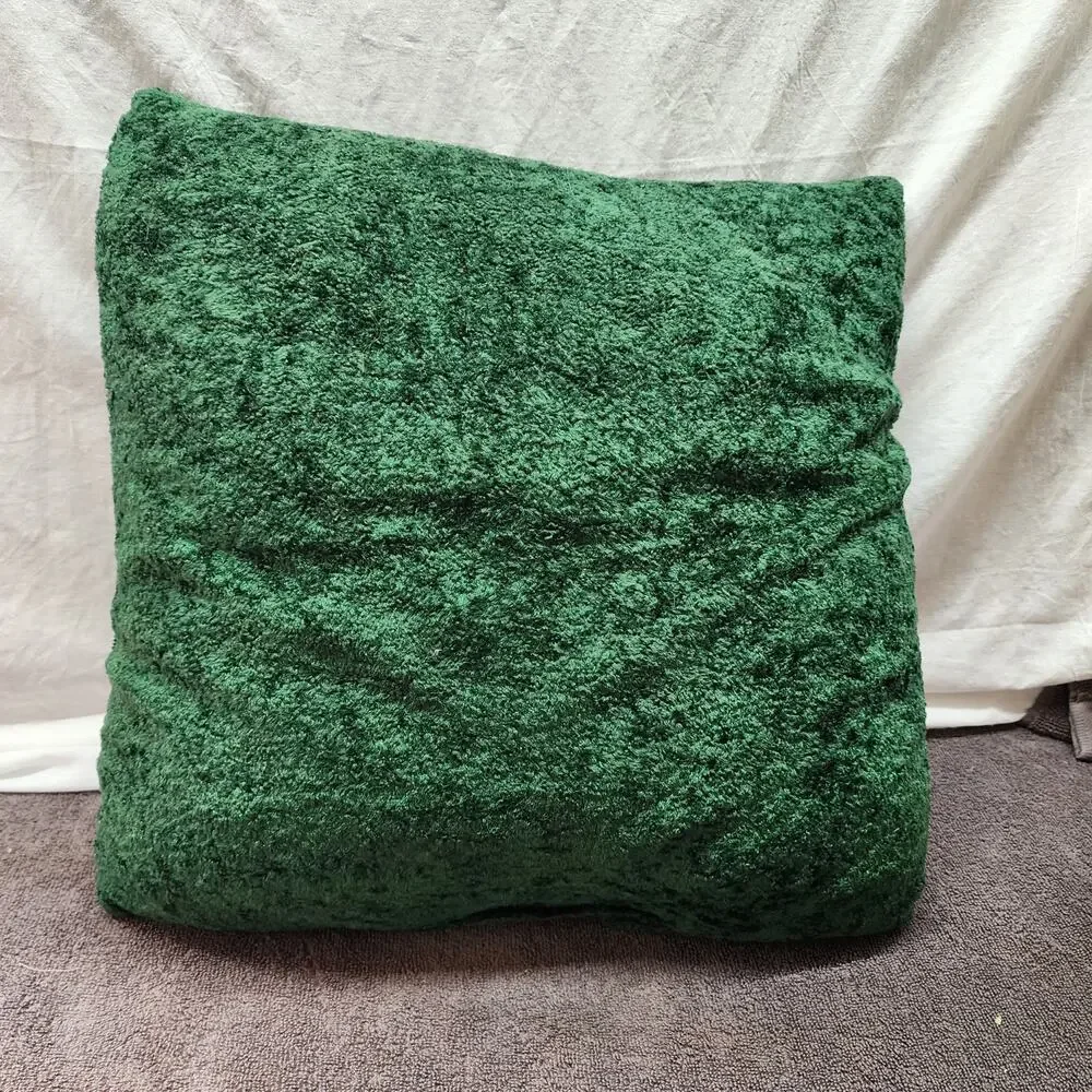 Green Santa 3D Christmas pillow very soft X